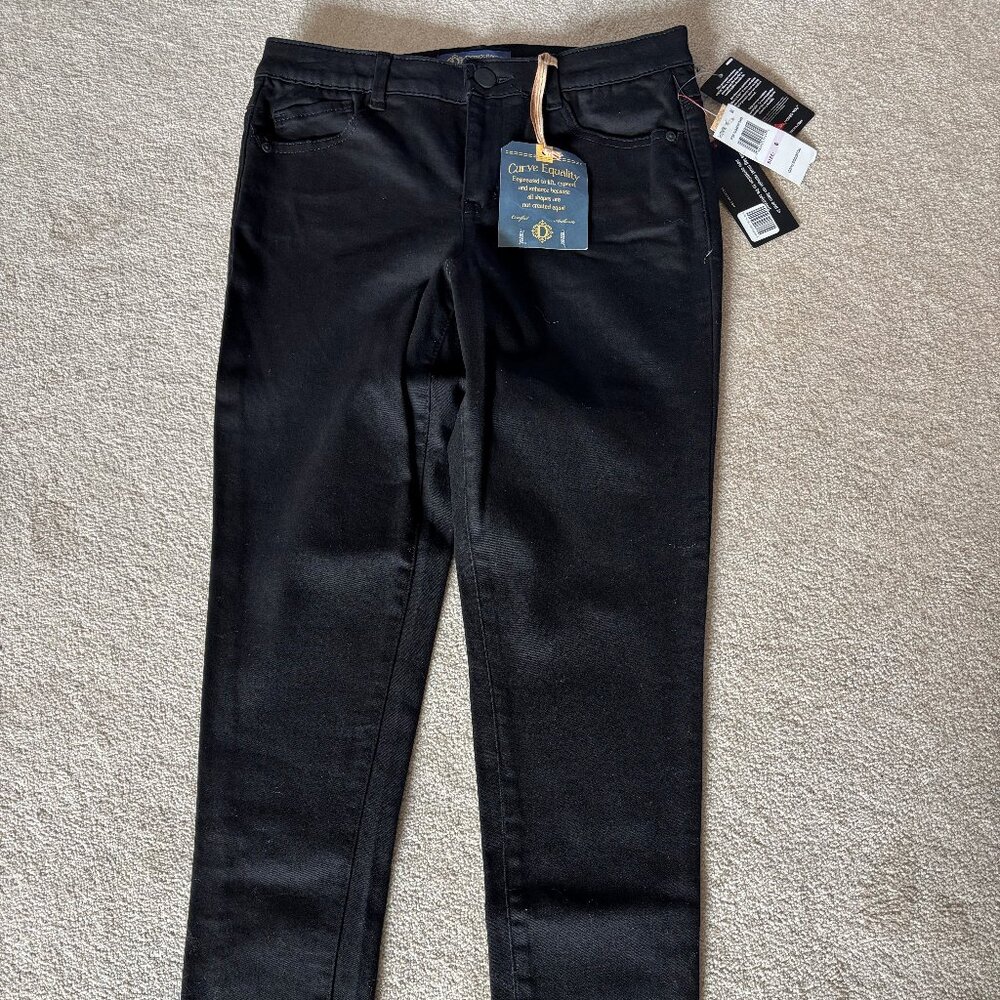 Black Democracy Curvy High Rise Skinny Jeans